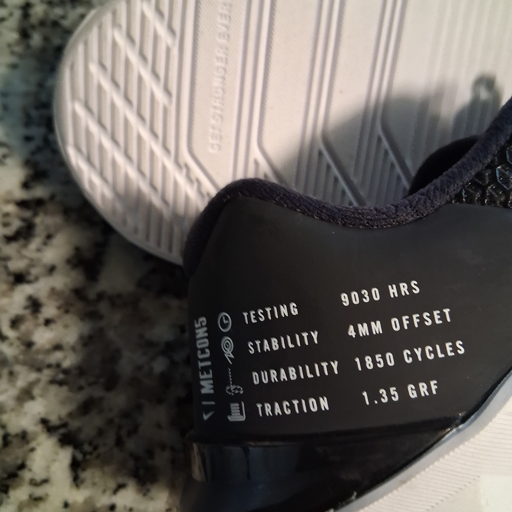Womens Nike Metcon Black/white Training Shoes Size 8 - Picture 5 of 6